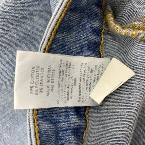 Pacsun Denim Mini Skirt Asymmetrical Kelsey Snap Front NWT Boho Size 25 - Picture 4 of 4